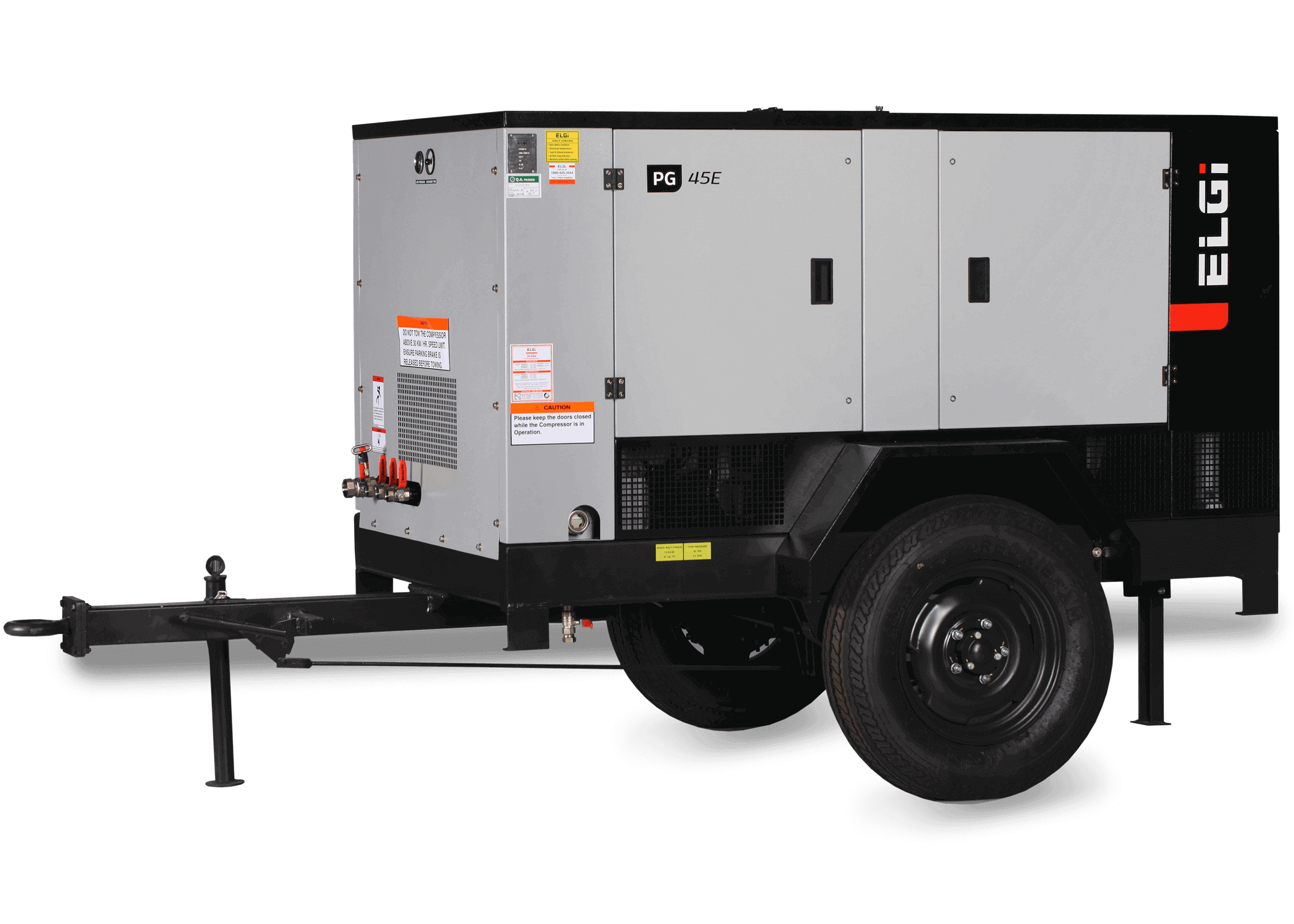Trailer Mounted Portable Electric Compressor